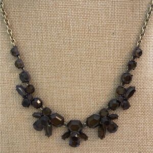 Vintage J.Crew Smoky Gray Statement Necklace